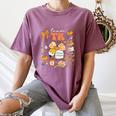 Team TK Crew Preppy Coquette Bow Pumpkin Fall TK Teacher Women's Comfort Colors T-Shirt Moss