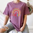 TGIF Teacher Appreciation Alphabet Thank God It's Friday For Men Women Girls Kids Women's Comfort Colors T-Shirt Moss