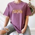 Thankful Teacher Autumn Fall Teacher Thanksgiving Youth Women's Comfort Colors T-Shirt Moss