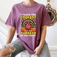 Thanksgiving I Teach Coolest Turkeys Teacher Fall Women Men Women's Comfort Colors T-Shirt Moss
