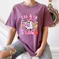 Trick Or Teach Halloween Teacher Floral Ghost Groovy Women's Comfort Colors T-Shirt Moss Trick Or Teach Halloween Teacher Floral Ghost Groovy Women's Comfort Colors T-Shirt Moss