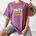Unity Kindness Shirt Women Teachers Kids Unity Day Orange Women's Comfort Colors T-Shirt Moss