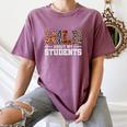 Wild About My Students Shirt Animals Teacher Women's Comfort Colors T-Shirt Moss