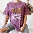 Wild About Teaching Teacher Student First Day Of School Women's Comfort Colors T-Shirt Moss Wild About Teaching Teacher Student First Day Of School Women's Comfort Colors T-Shirt Moss