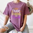 Will Trade Students For Candy Teacher Cute Halloween Costume Women's Comfort Colors T-Shirt Moss Will Trade Students For Candy Teacher Cute Halloween Costume Women's Comfort Colors T-Shirt Moss