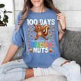 100 Days Of Driving My Teacher Nuts Dabbing Squirrel School Women's Comfort Colors T-Shirt Blue Jean