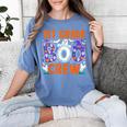 1st Grade Boo Crew First Grade Teacher Kids Happy Halloween Women's Comfort Colors T-Shirt Blue Jean
