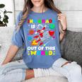 2nd Grade Is Out Of This World Space Rocket Planets Teacher Women's Comfort Colors T-Shirt Blue Jean