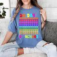 50 Days Of School Hearts Teacher Happy 50th Day Of School Women's Comfort Colors T-Shirt Blue Jean