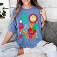 50 Days Of School Teacher Happy 50th Day Of School Kids Women's Comfort Colors T-Shirt Blue Jean