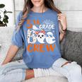 5th Grade Boo Crew Teachers Students Ghost Halloween Women's Comfort Colors T-Shirt Blue Jean