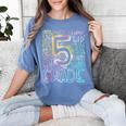 5th Grade Typography Team Fifth Grade Teacher Back To School Women's Comfort Colors T-Shirt Blue Jean