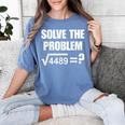 67 Meme Math Six Seven Teacher Brainrot Joke Women's Comfort Colors T-Shirt Blue Jean
