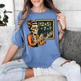 67 Teacher Halloween Skeleton Women's Comfort Colors T-Shirt Blue Jean
