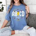 ABCD The Teacher Tour Last Day Of School Rockin' Teacher Women's Comfort Colors T-Shirt Blue Jean ABCD The Teacher Tour Last Day Of School Rockin' Teacher Women's Comfort Colors T-Shirt Blue Jean