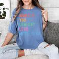 Admit It You Low Key Love Math Bruh Teacher Nerdy Math Women's Comfort Colors T-Shirt Blue Jean