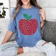 Apple Dot Pattern Art Teacher Appreciation Men Women Humor Women's Comfort Colors T-Shirt Blue Jean Apple Dot Pattern Art Teacher Appreciation Men Women Humor Women's Comfort Colors T-Shirt Blue Jean