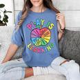 Apple Retro Play Is Learning Kindergarten Teacher Daycare Women's Comfort Colors T-Shirt Blue Jean