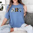 Art Artist Painting Teacher T Shirt Mona Lisa Great Wave For Men Women Women's Comfort Colors T-Shirt Blue Jean