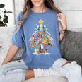 Art Christmas Tree Merry Christmas Artist Art Teacher Women's Comfort Colors T-Shirt Blue Jean