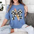 Back To School Hello Fifth Grade Teacher Coquette Pencil Bow Women's Comfort Colors T-Shirt Blue Jean