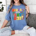 Back To School Hooray It's Art Day Art Teacher Artist Women's Comfort Colors T-Shirt Blue Jean Back To School Hooray It's Art Day Art Teacher Artist Women's Comfort Colors T-Shirt Blue Jean