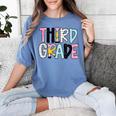 Back To School Third Grade Teacher First Day Of 3rd Grade Women's Comfort Colors T-Shirt Blue Jean Back To School Third Grade Teacher First Day Of 3rd Grade Women's Comfort Colors T-Shirt Blue Jean