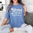 Blessed Teacher For Men Women Kids Women's Comfort Colors T-Shirt Blue Jean