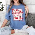 Bow Strawberry Kindergarten Is My Jam Teacher Kinder Team Women's Comfort Colors T-Shirt Blue Jean Bow Strawberry Kindergarten Is My Jam Teacher Kinder Team Women's Comfort Colors T-Shirt Blue Jean
