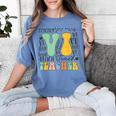 Braille Teacher Of The Visually Impaired Groovy VI Teacher Women's Comfort Colors T-Shirt Blue Jean Braille Teacher Of The Visually Impaired Groovy VI Teacher Women's Comfort Colors T-Shirt Blue Jean