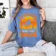 My Broom Broke So Now I Teach English Halloween Teacher Women's Comfort Colors T-Shirt Blue Jean
