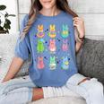 Bunny Reading Books Easter Day Librarian Teacher Book Women's Comfort Colors T-Shirt Blue Jean Bunny Reading Books Easter Day Librarian Teacher Book Women's Comfort Colors T-Shirt Blue Jean