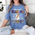 You Can't Scare Me I'm A Teacher Halloween Costume Women's Comfort Colors T-Shirt Blue Jean