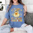 You Can't Scare Me I Teach 3rd Grade Halloween Teacher Ghost Women's Comfort Colors T-Shirt Blue Jean