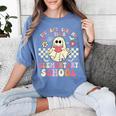 You Can't Scare Me I Teach Elementary School Teacher Spooky Women's Comfort Colors T-Shirt Blue Jean