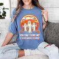 You Can't Scare Me I Teach Middle School Teacher Halloween Women's Comfort Colors T-Shirt Blue Jean