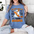 You Can't Scare Me I Teach Science Retro Teacher Halloween Women's Comfort Colors T-Shirt Blue Jean