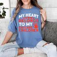 Childcare My Heart Belongs To Children Daycare Teacher Men Women Women's Comfort Colors T-Shirt Blue Jean