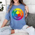 Color Wheel Palette Shirt Artist Painter Art Teacher Tshirt Women's Comfort Colors T-Shirt Blue Jean Color Wheel Palette Shirt Artist Painter Art Teacher Tshirt Women's Comfort Colors T-Shirt Blue Jean