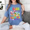 Color The World With Kindness Teachers Back To School Women's Comfort Colors T-Shirt Blue Jean Color The World With Kindness Teachers Back To School Women's Comfort Colors T-Shirt Blue Jean