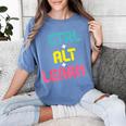 Computer Teacher Back To School Kids Ctrl Alt Learn Women's Comfort Colors T-Shirt Blue Jean