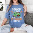 Creepin It Real Monster School 5th Grade Teacher Halloween Women's Comfort Colors T-Shirt Blue Jean Creepin It Real Monster School 5th Grade Teacher Halloween Women's Comfort Colors T-Shirt Blue Jean