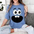 Creepy Carrots Face Teacher Halloween Costume Matching Women's Comfort Colors T-Shirt Blue Jean Creepy Carrots Face Teacher Halloween Costume Matching Women's Comfort Colors T-Shirt Blue Jean