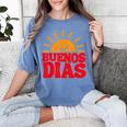 Cute Bilingual Spanish Teacher Buenos Dias Sunshine Women's Comfort Colors T-Shirt Blue Jean Cute Bilingual Spanish Teacher Buenos Dias Sunshine Women's Comfort Colors T-Shirt Blue Jean