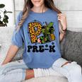 Cute Camo Pre K Back To School Teacher Kid Preschool Women's Comfort Colors T-Shirt Blue Jean