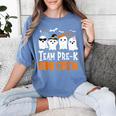 Cute Ghost Team Pre K Boo Crew Halloween Teacher Student Women's Comfort Colors T-Shirt Blue Jean Cute Ghost Team Pre K Boo Crew Halloween Teacher Student Women's Comfort Colors T-Shirt Blue Jean