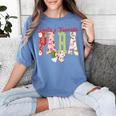 Cute Santas Favorite Para Christmas Paraprofessional Teacher Women's Comfort Colors T-Shirt Blue Jean Cute Santas Favorite Para Christmas Paraprofessional Teacher Women's Comfort Colors T-Shirt Blue Jean