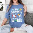Cute School Teacher My Students Are Out Of This World Space Women's Comfort Colors T-Shirt Blue Jean
