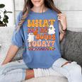 What Are We Doing Today Halloween PE Spooky Teacher Women's Comfort Colors T-Shirt Blue Jean