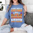 I Don't Need a Costume I'm a Pe Teacher Retro Halloween Women's Comfort Colors T-Shirt Blue Jean